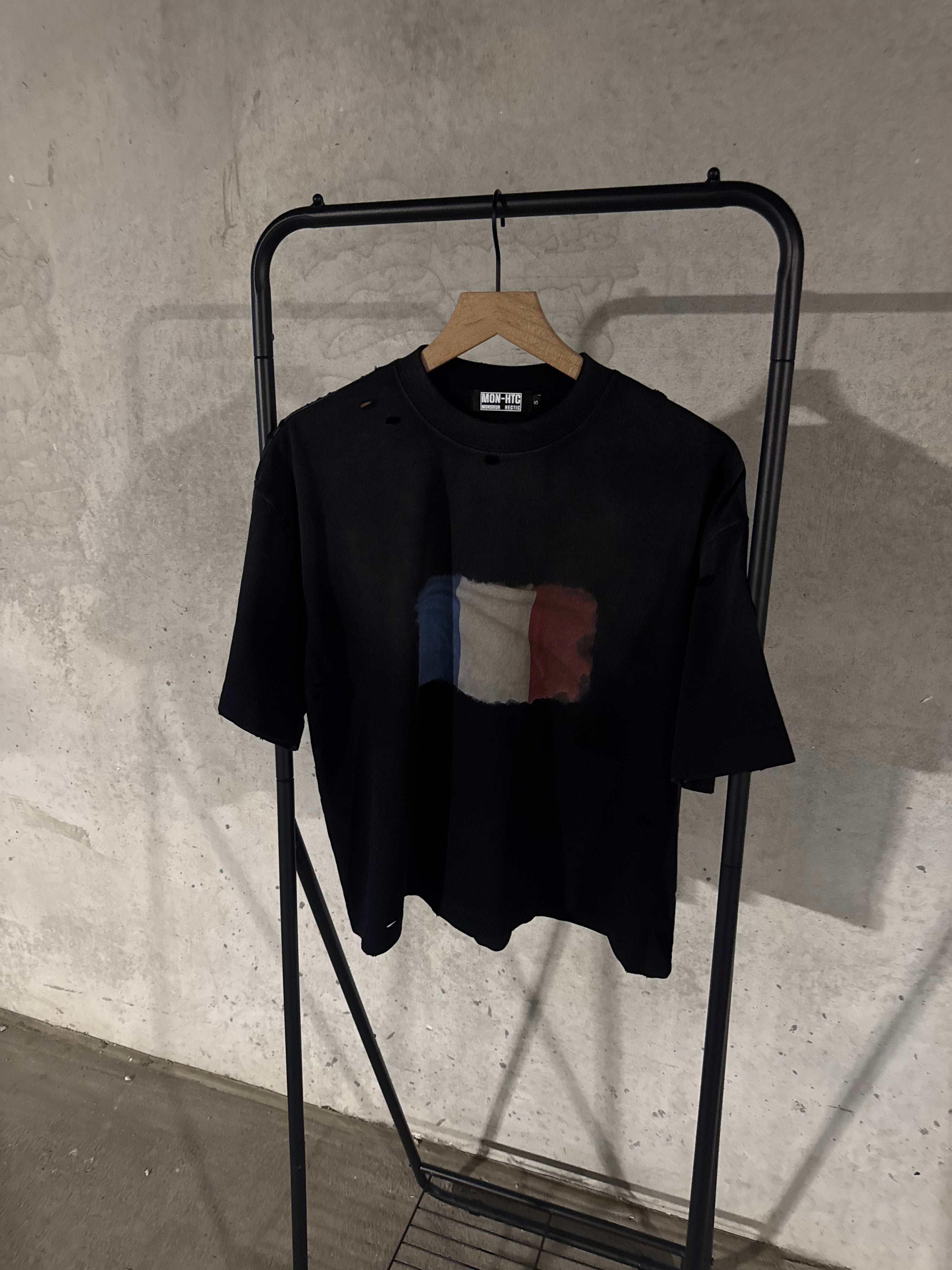 Tricolour Tee - Black